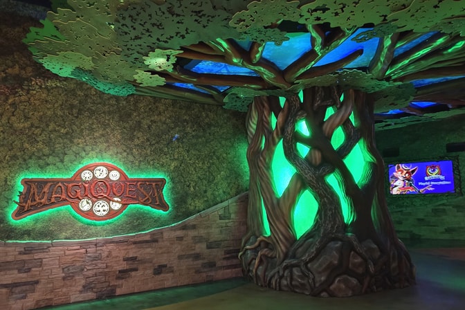 A glowing Source Tree.